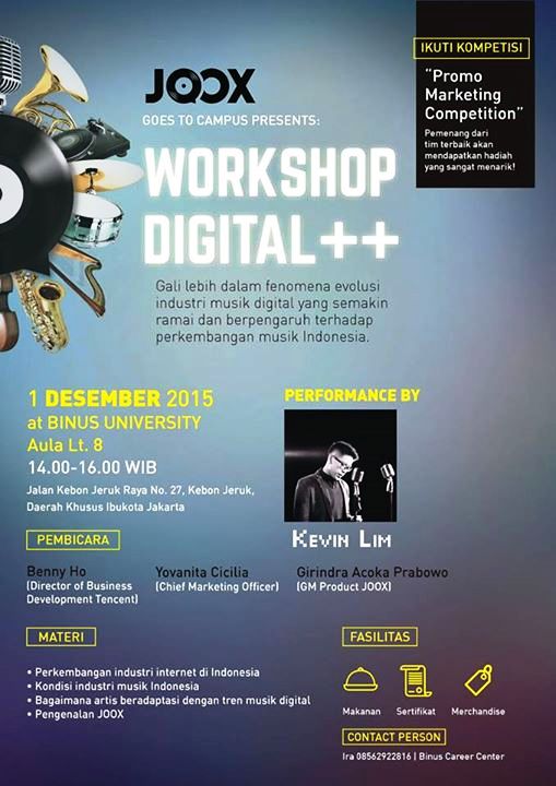Workshop-Digital-Music-JOOX-BINUS-UNIVERSITY-Desember-2015-Tencent